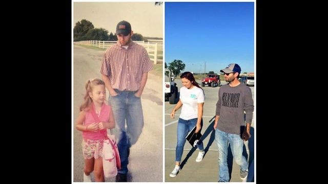 Viral: Photos show dad, daughter on first day of kindergarten and then the last day of HS