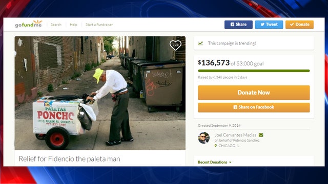 GoFundMe for elderly man selling ice pops raises over $100K in four days
