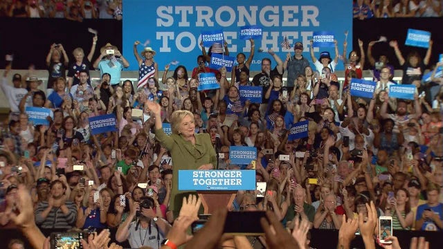 Clinton rallies in Tampa ahead of convention