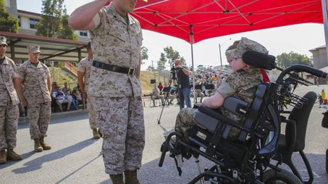 Boy with rare illness made honorary Marine, dies the next day