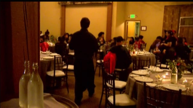 Jilted bride throws party for 150 homeless people