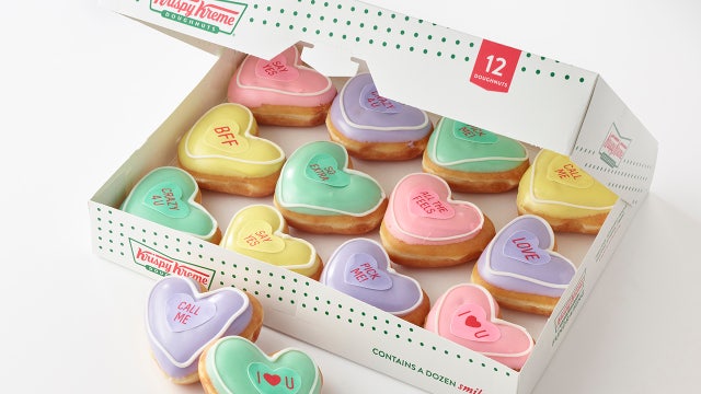 Krispy Kreme to sell 'conversation heart' doughnuts for Valentine's Day