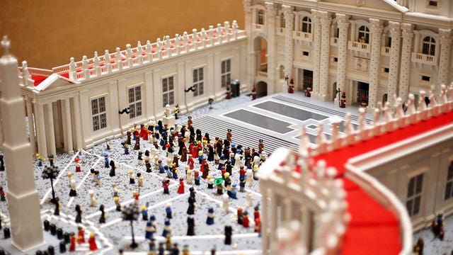 Priest creates elaborate LEGO Vatican