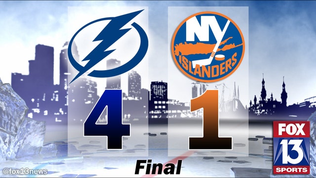 Johnson has 2 goals and assist, Lightning beat Islanders 4-1