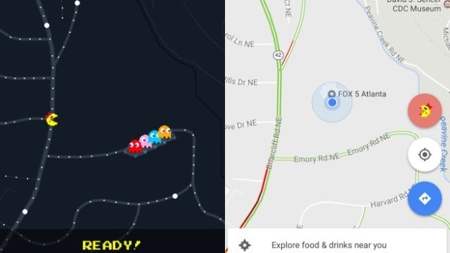 You can play Ms. Pac-Man on Google Maps