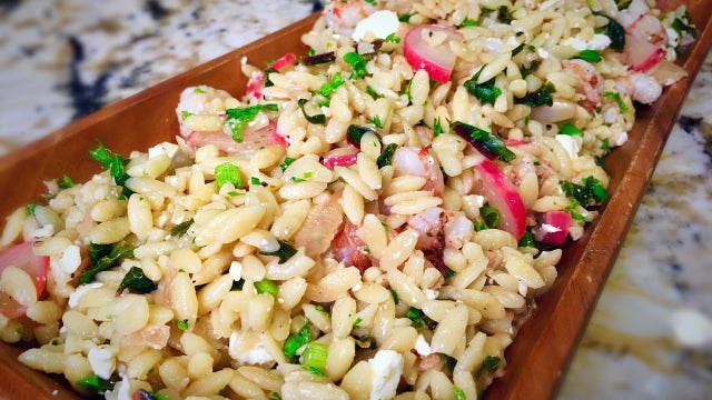 Good Day Gourmet: Shrimp and orzo with white wine butter sauce