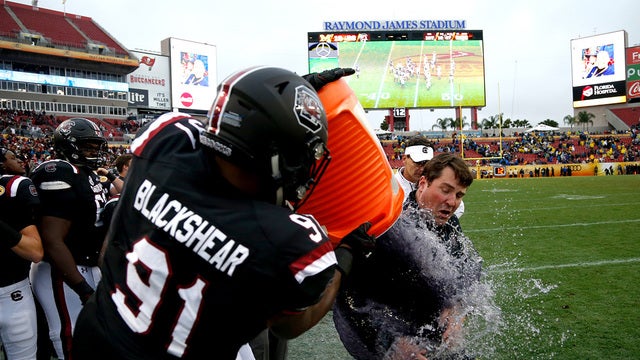 South Carolina tops Michigan 26-19 in Outback Bowl