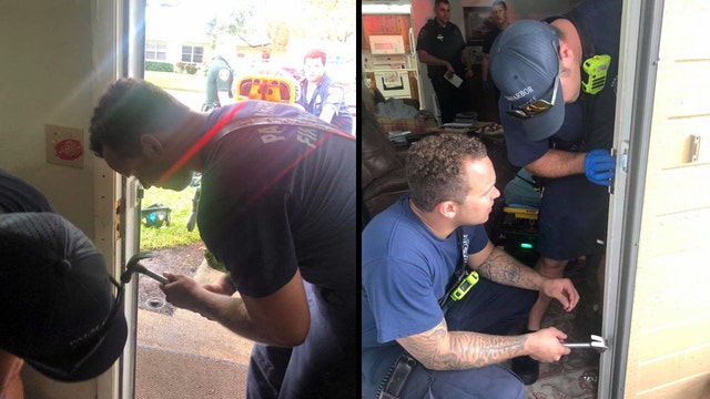 Palm Harbor firefighters break door to rescue patient, then repair damage