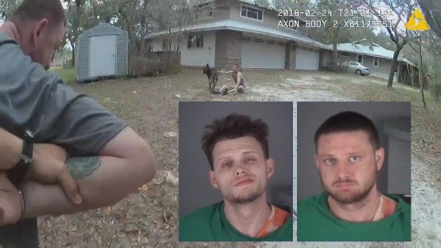 Body camera video shows Pasco Co. deputy, K9 split up to catch suspects