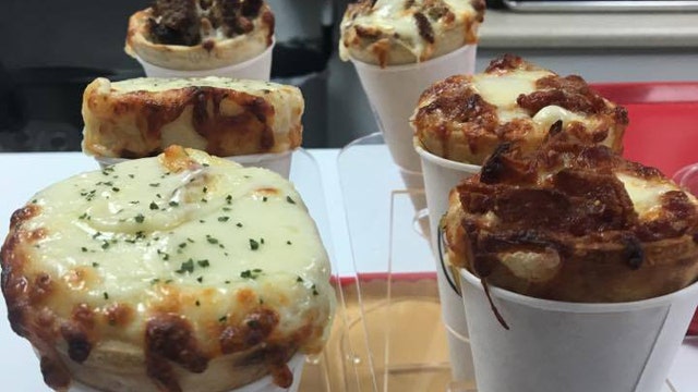 Pizza Cones: Pizza in a cone!
