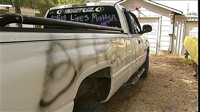 Family's pro-police truck totaled by vandals
