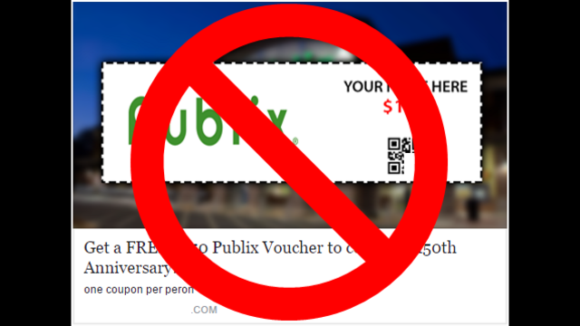 Publix warns customers about phony $150 coupon