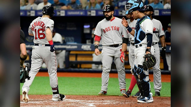 Red Sox get 1st series win, beat Rays 6-5 behind Benintendi