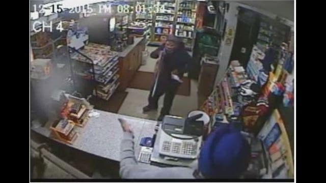 Store clerk fights back during armed robbery