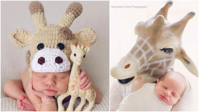 'Giraffe mom' shares new photos of baby boy