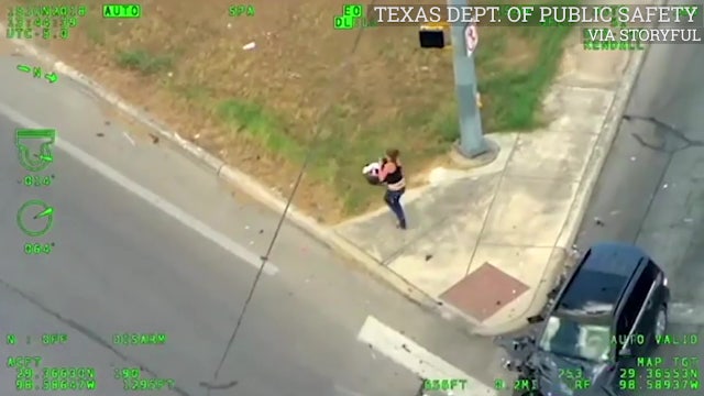 Texas woman, with baby, leads police on high-speed chase