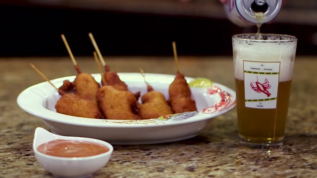 Recipe: Lobster corn dogs