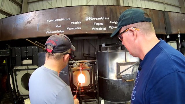 Forged in fire: Glassblowing classes give veterans chance to gather, heal