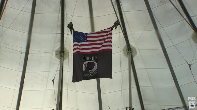 Special Ops team drops in to Rays game