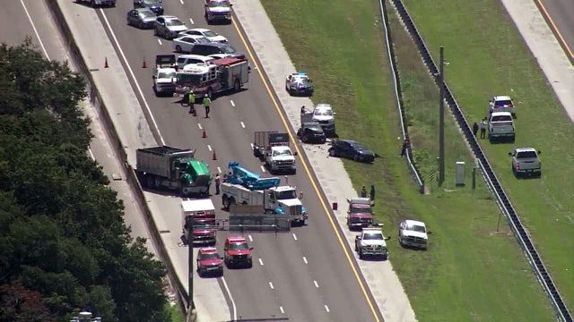 Drivers fail to slow for traffic, causing multi-vehicle crash on I-4