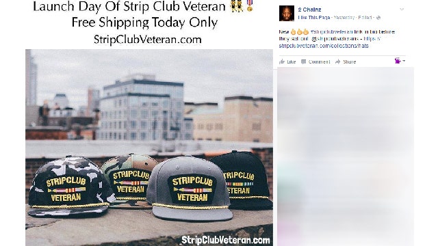 2 Chainz gets heat over 'veteran' clothing line
