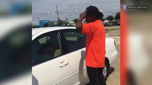 Strangers buy new car for Rockwall man walking to work
