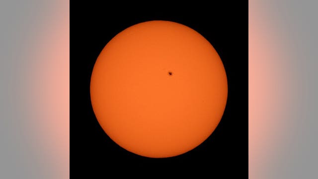 Giant spot visible on sun