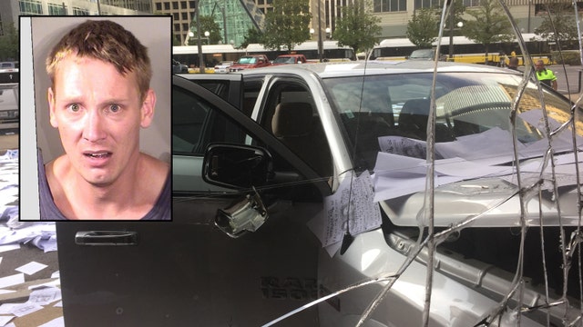 Man arrested after crashing truck into FOX4 building in downtown Dallas