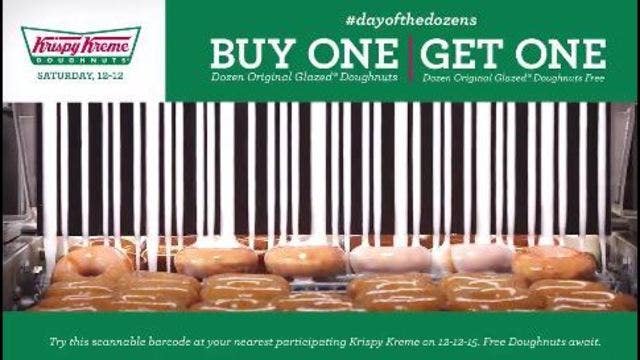 Krispy Kreme shares glaze waterfall as 'the world's tastiest coupon'