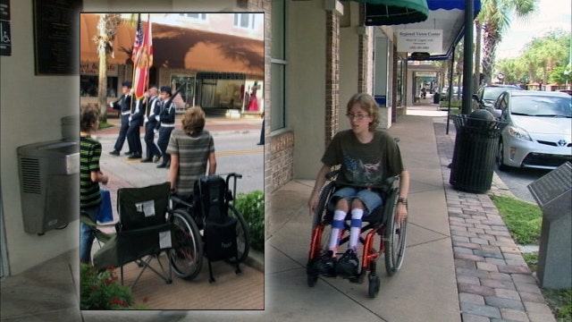 Wheelchair-bound teen will stand thanks to gift from veteran-owned company