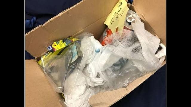 College student gets 'care package' of trash he was supposed to take out