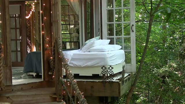 Atlanta treehouse provides tranquil escape
