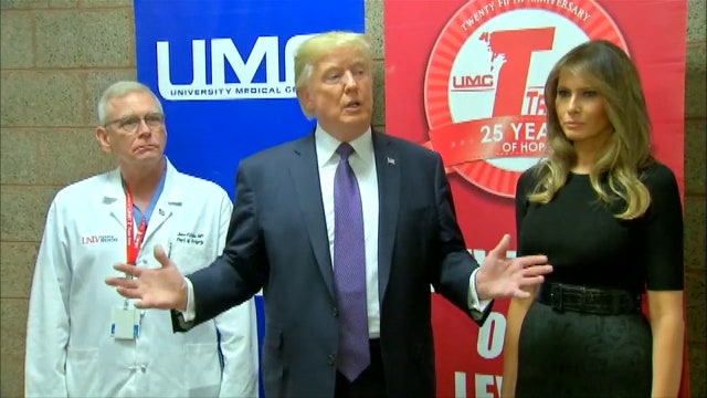Trump lauds Vegas victims, doctors: 'Amazing people'
