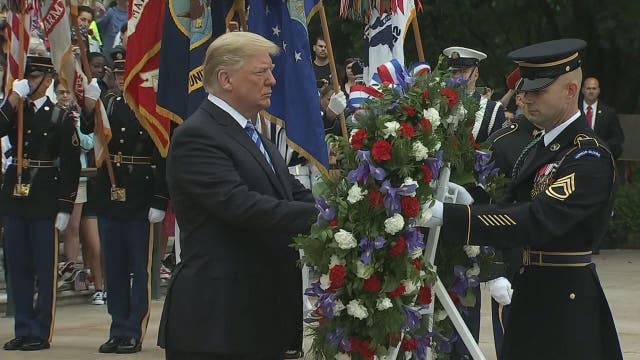 Trump marks Memorial Day with Arlington cemetery visit