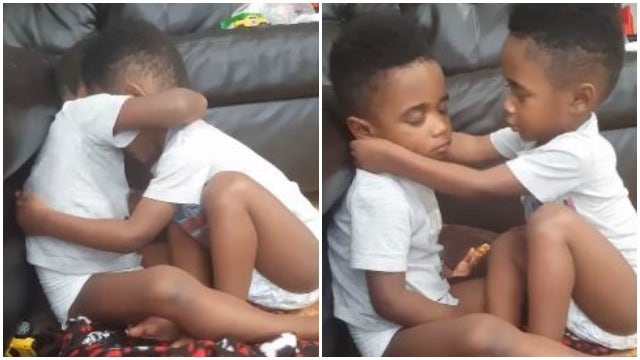 WATCH: Georgia twins stick together while fighting the flu