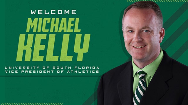 South Florida hires CFP exec Kelly as athletic director