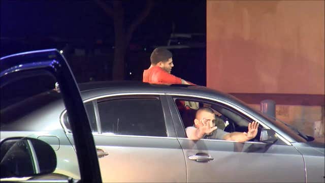 Two suspects arrested after wild chase in stolen BMW