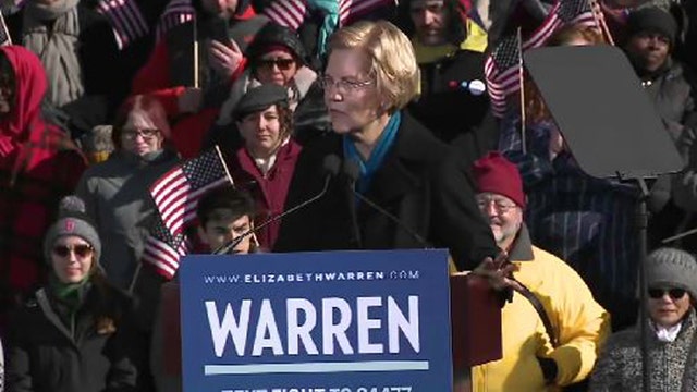 Elizabeth Warren makes presidential bid official with call for change