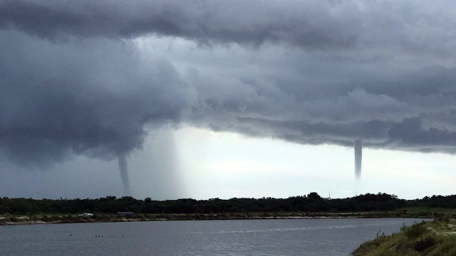 Bradenton waterspouts put on show
