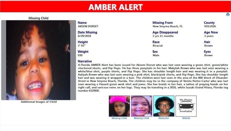 Amber Alert Cancelled For 3 Missing Children