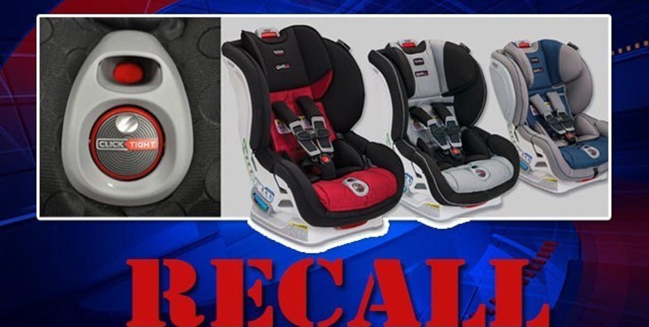 RECALL Britax car seat buttons could stick in release position