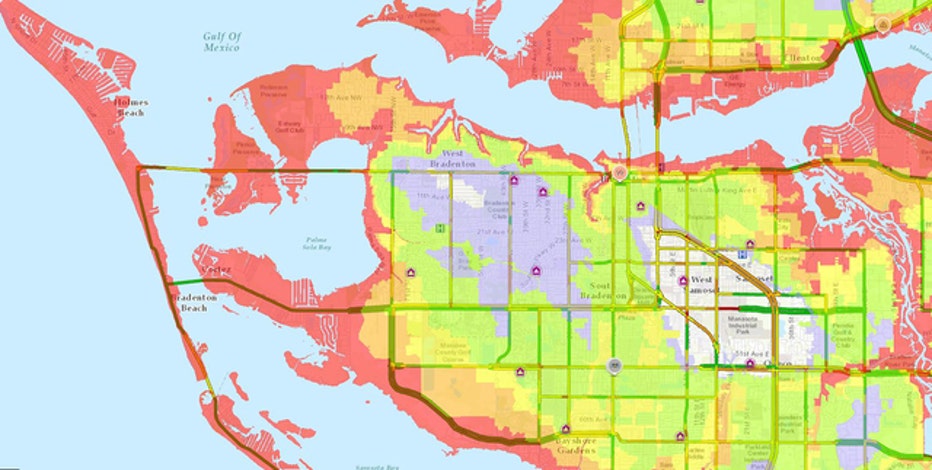 Manatee County Florida Flood Map Of Evacuation