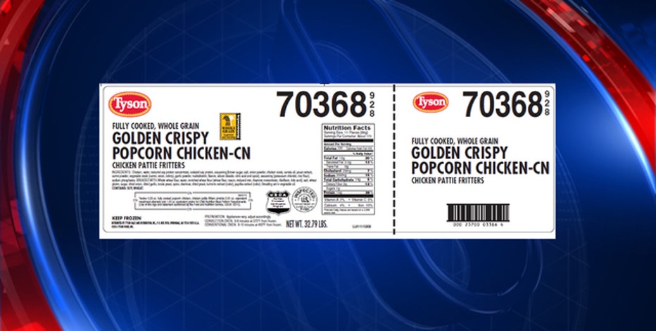 Tyson recalls popcorn chicken due to possible foreign matter ...