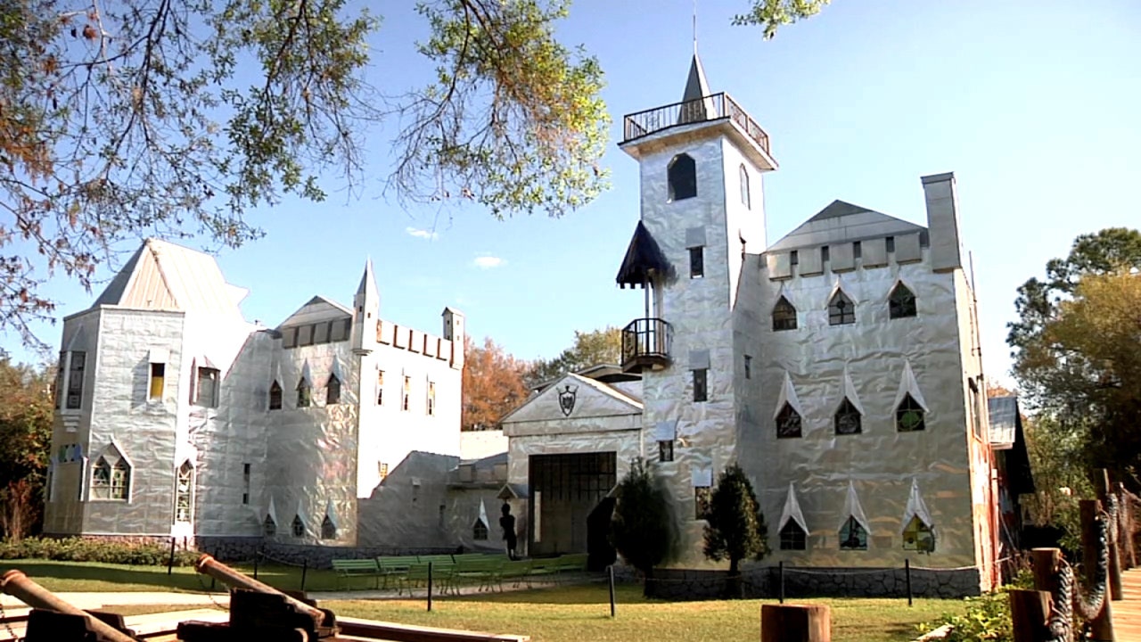 Metal-plated Solomon’s Castle shines in the middle of a Hardee County swamp