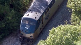 Train hits flatbed trailer at Lakeland crossing