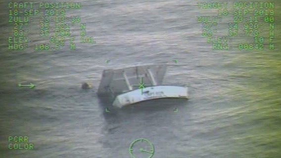 Fishermen rescued by good Samaritan 45 miles offshore