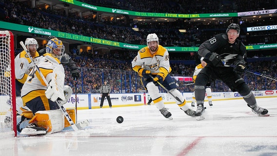 Ellis scores in overtime, Predators beat Lightning 3-2