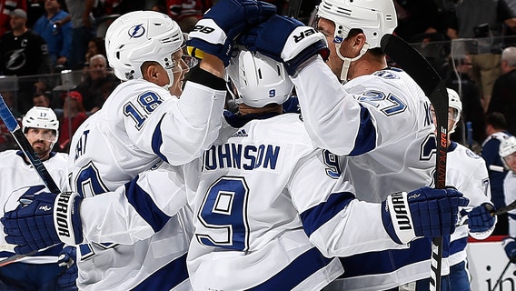 Johnson shoots Lightning past Devils 7-6
