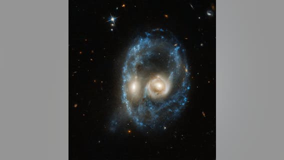 Hubble Telescope spots 'ghostly face' in space