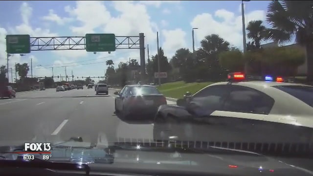 Driver of stolen car arrested after leading police on midday chase through Largo